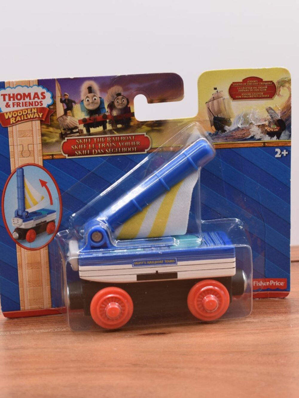SKIFF Magnetic Railboat 2012 Thomas & Friends Wooden Railway Fabric Mast CDJ03